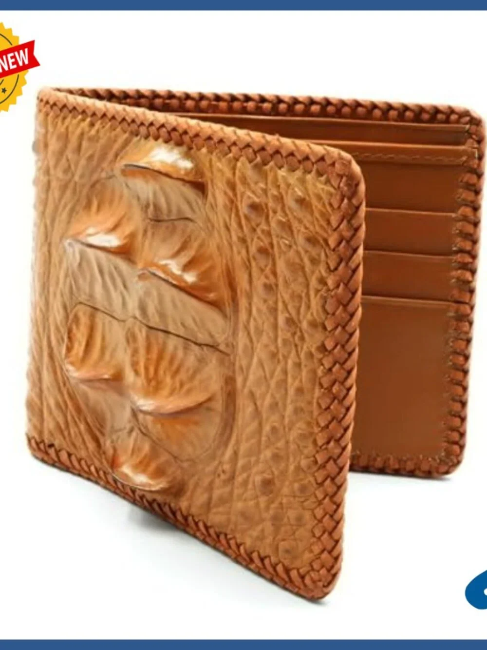 Slim Bi-fold Genuine Leather Wallet with 14 Pockets for Men